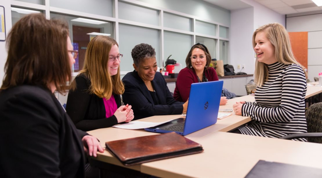 BJC Cohort Students in classroom in discussion