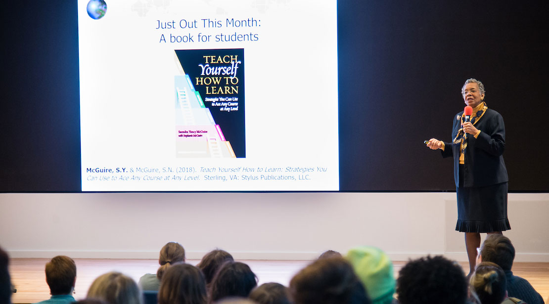 Kemper Speaker McGuire Saundra McGuire, 2017 Kemper Speaker on Excellence in Teaching and Learning
