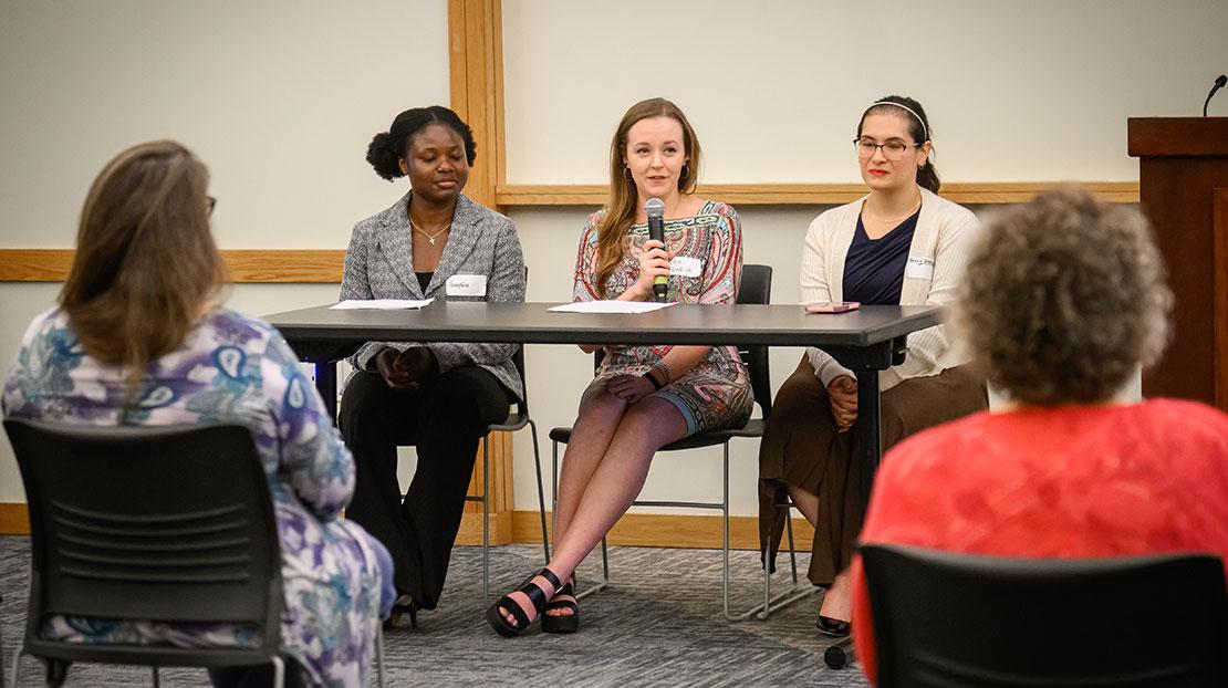 Dean's Scholars Panel with Josephine Caesar, Lydia Diedrich, and Mary Valentino