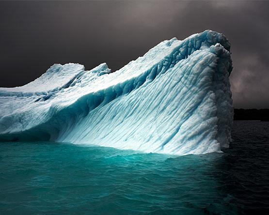 Breaching iceberg in Greenland, Aug. 8, 2008.