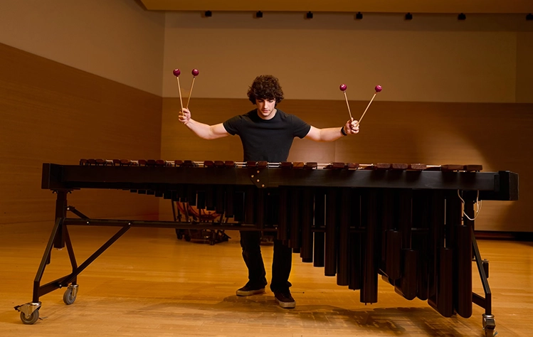 Mitchell Beckmann on marimba