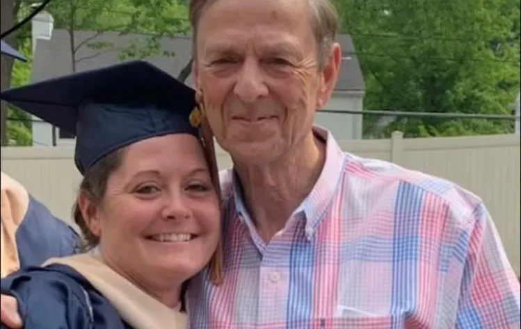 Kim Barks and her father